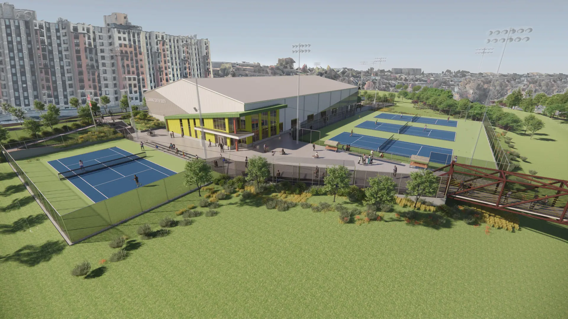 Aerial East Approach 10-3-2024